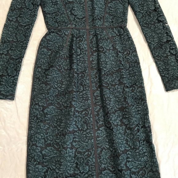 J. Mendel*Green LACE LONG SLEEVE DRESS*U 2 $1895 - Picture 7 of 8